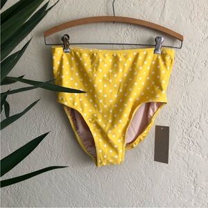Albion high waist yellow polka dot bottoms